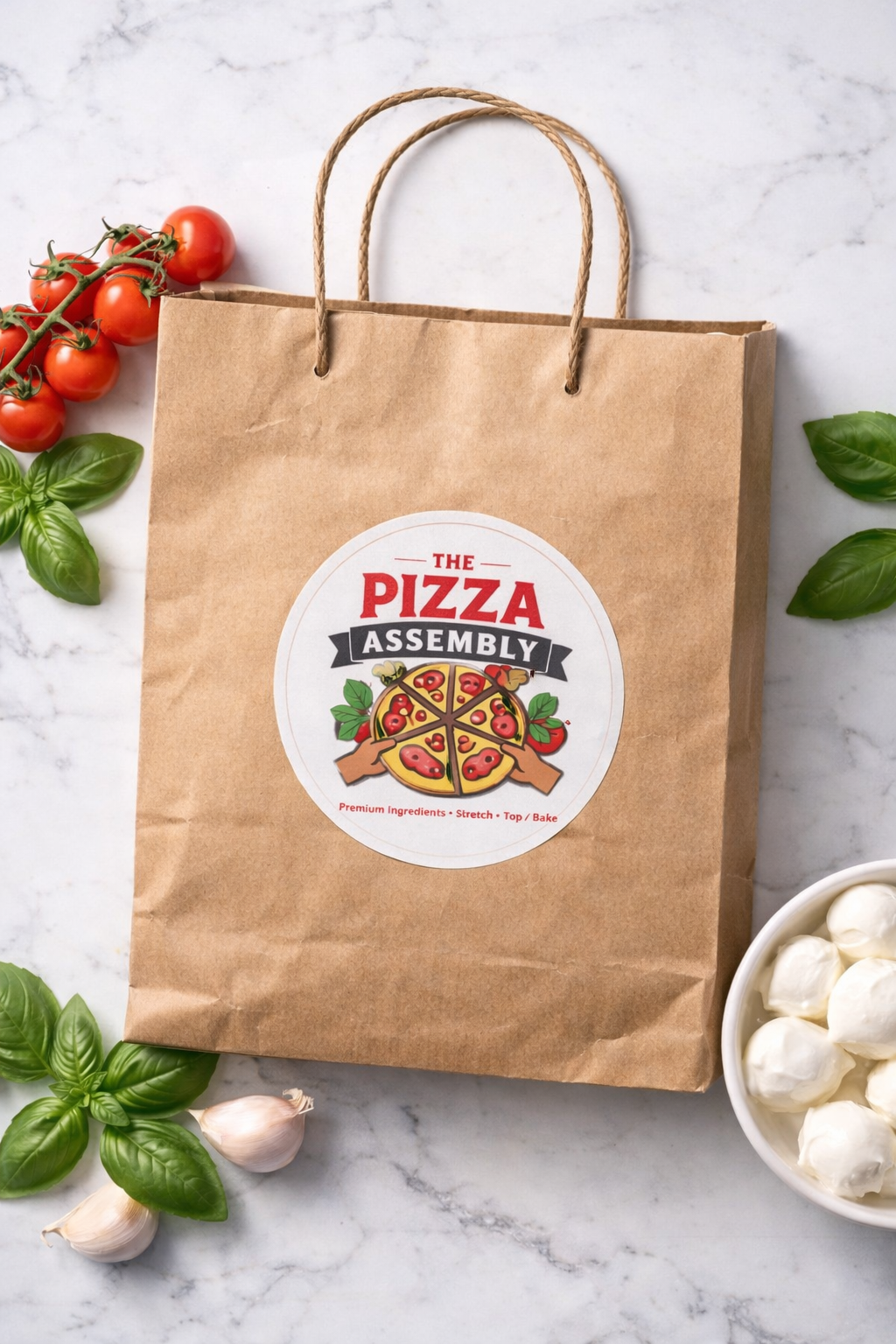 Pizza Kit in Brown Bag